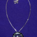 Spirals With Black Rhodo Silver Necklace